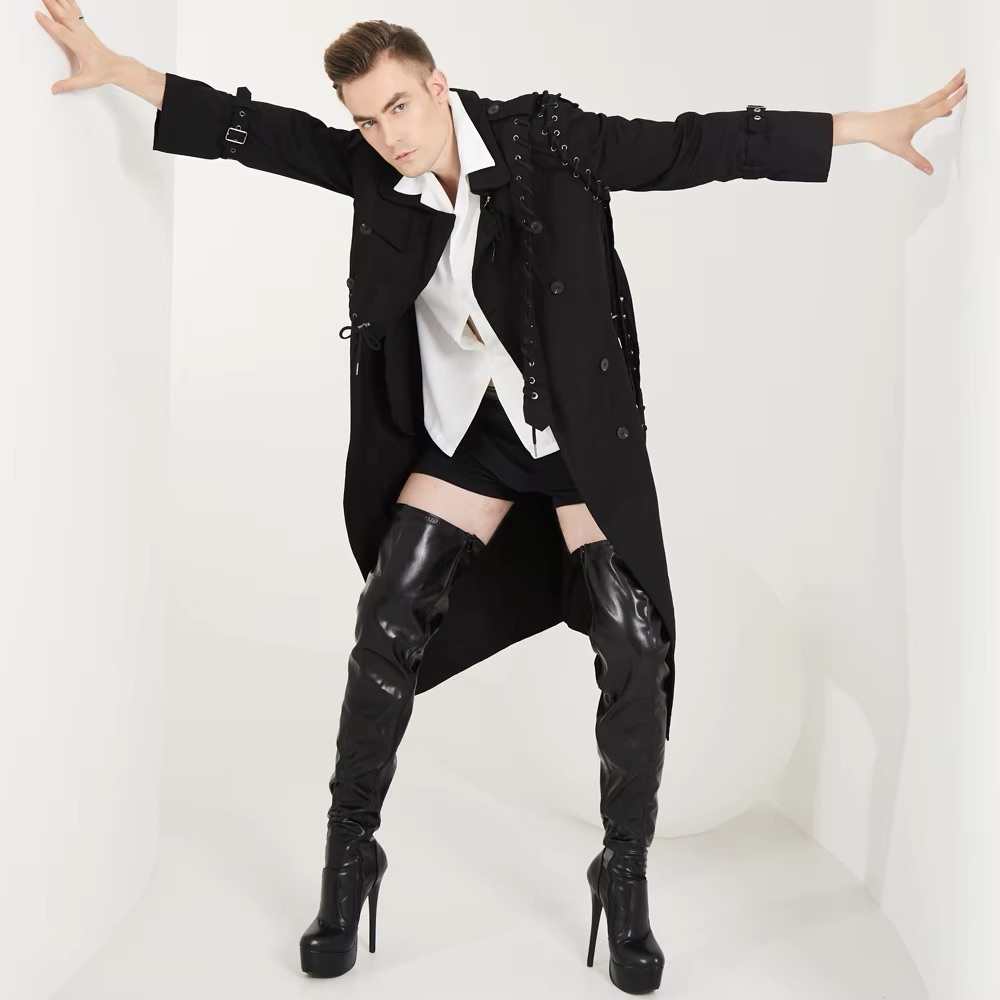 Thigh High Boots Sexy Super High Thin Heel Platform Boots